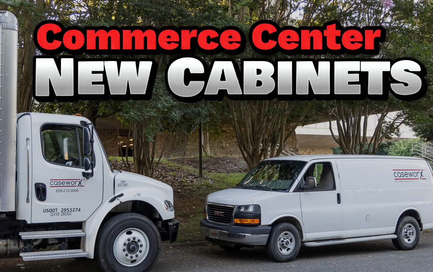 Video Screenshot for Caseworx cabinet installation at the Caldwell County Commerce Center